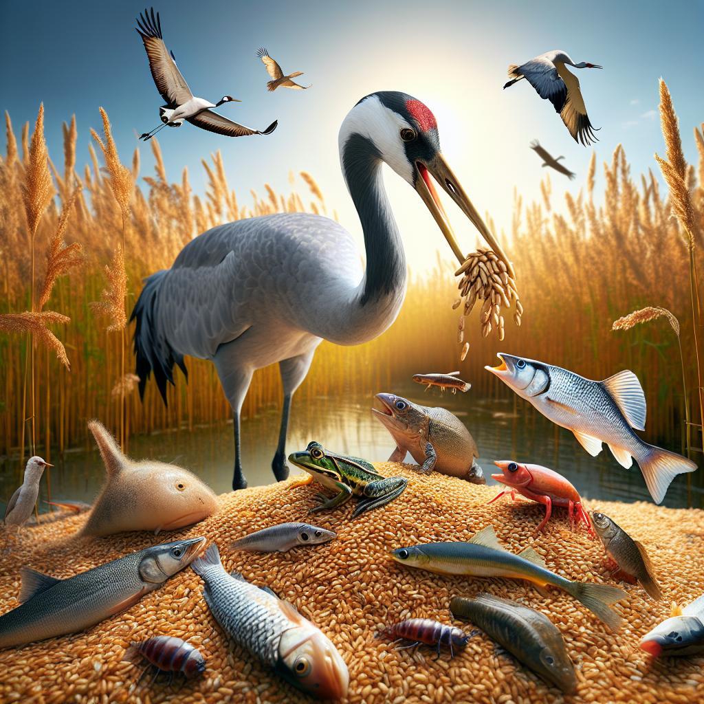 Alles über die Nahrung der Kraniche – was die Vögel fressen