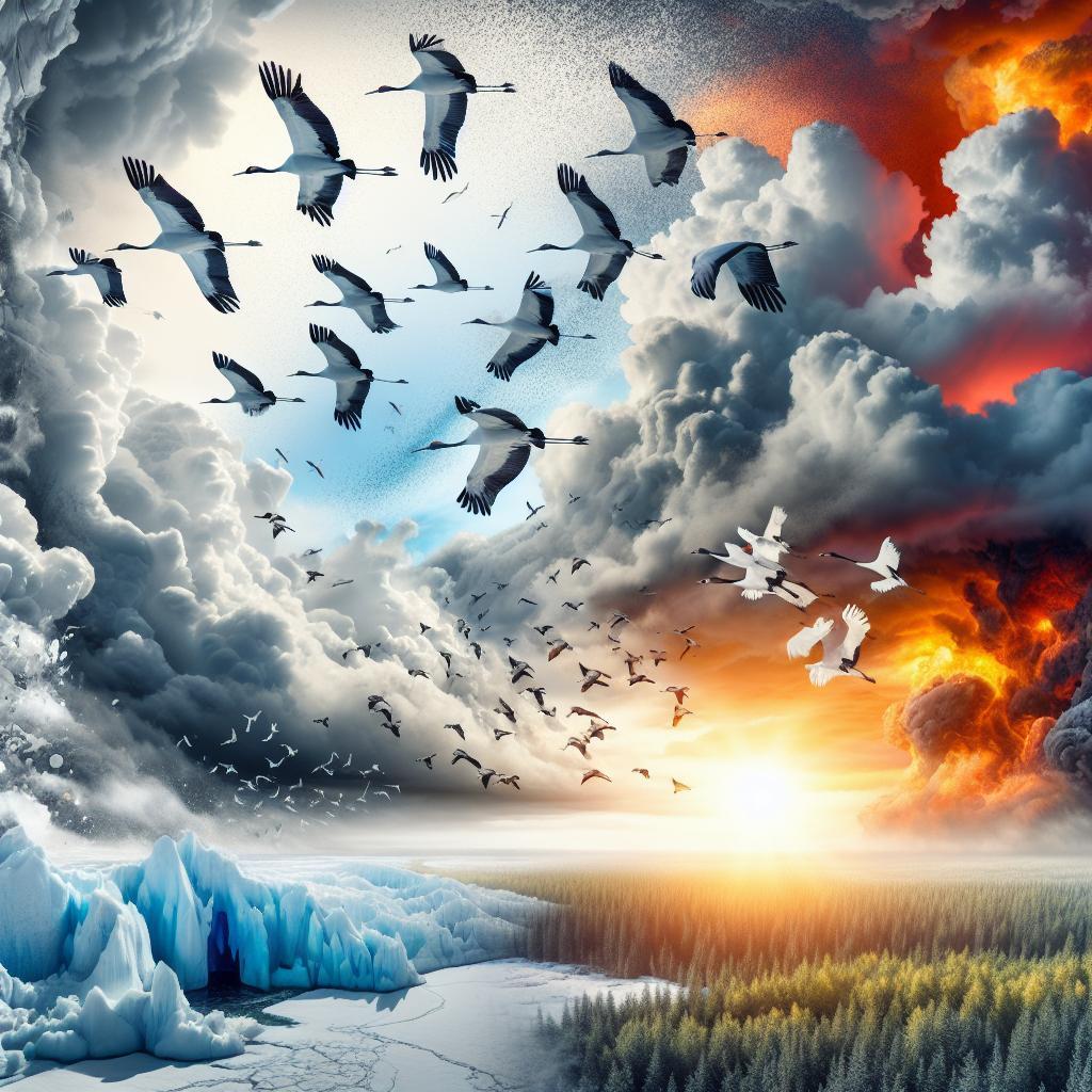 Kraniche und Klimawandel – Bedrohungen für Zugvögel